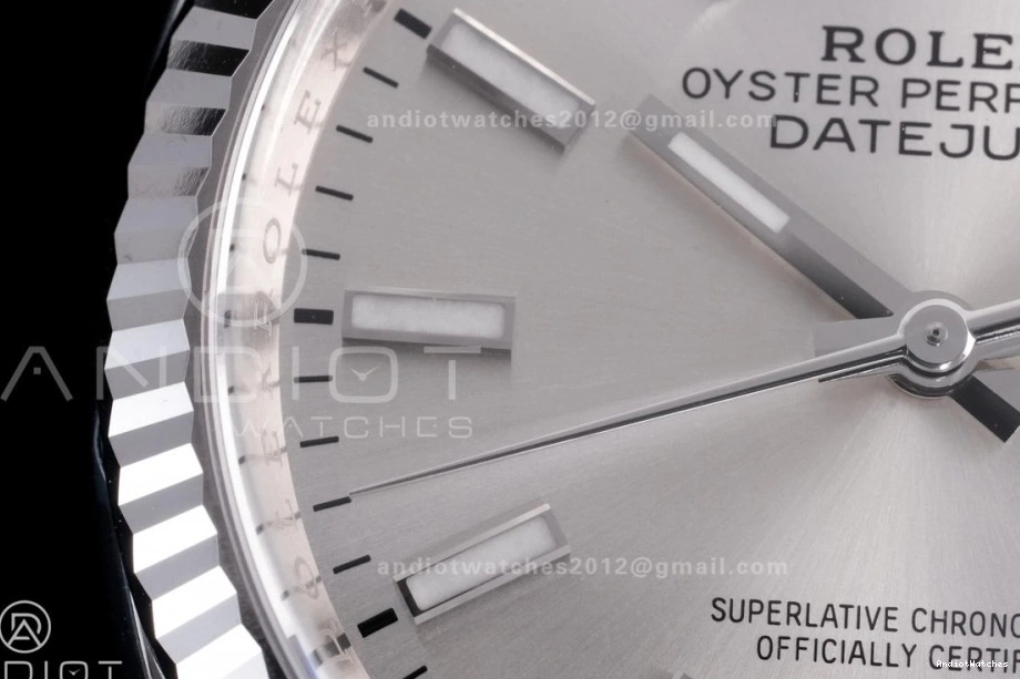 Stick 904L Best Silver 568 on 126234 Dial Jubilee DateJust 1:1 Edition Bracelet Clean SH Steel WellDesigned 36 0116